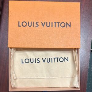 Louis Vuitton Orange Box with Cream Dust Bag